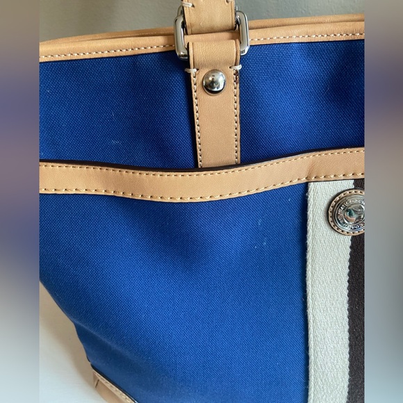 Coach Voyager signature multifunction tote diaper leather canvas bag - Picture 3 of 15